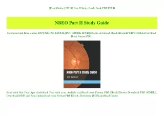 {Read Online} NBEO Part II Study Guide Book PDF EPUB