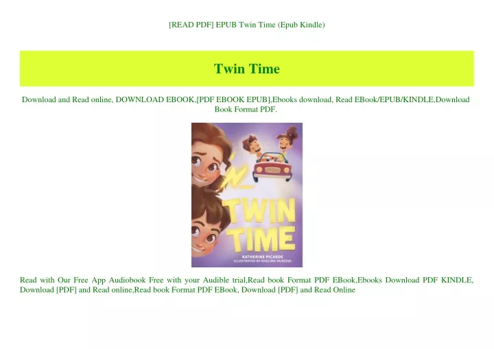 read pdf epub twin time epub kindle