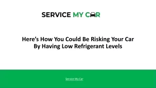 Here’s How You Could Be Risking Your Car By Having Low Refrigerant Levels