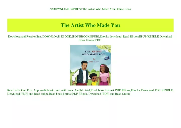 download@pdf the artist who made you online book