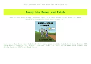 [PDF] Download Rusty the Robot and Patch Full PDF