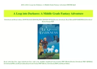 [R.E.A.D] A Leap into Darkness A Middle Grade Fantasy Adventure EBOOK #pdf