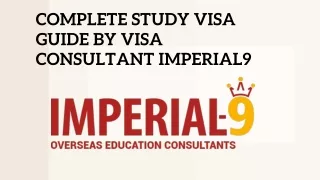 Complete Study Visa Guide by Visa Consultants in Chandigarh