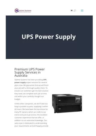 UPS Power Supply