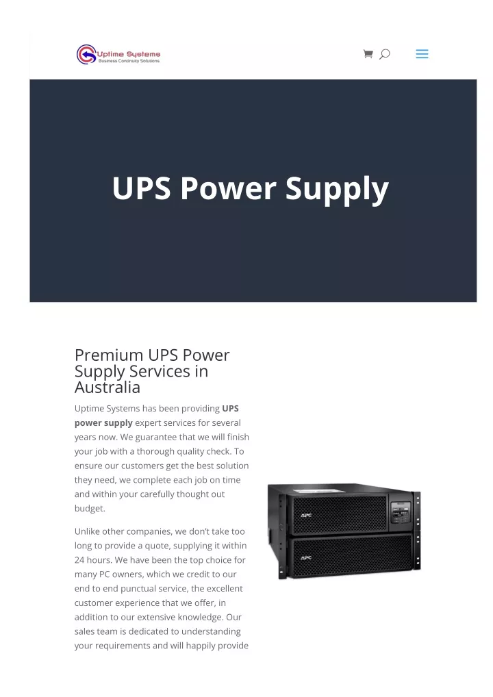 ups ppt presentation download