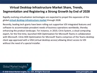 Virtual Desktop Infrastructure (VDI) Market