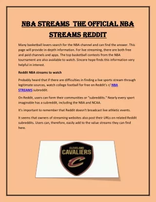 nba streams the official nba nba streams