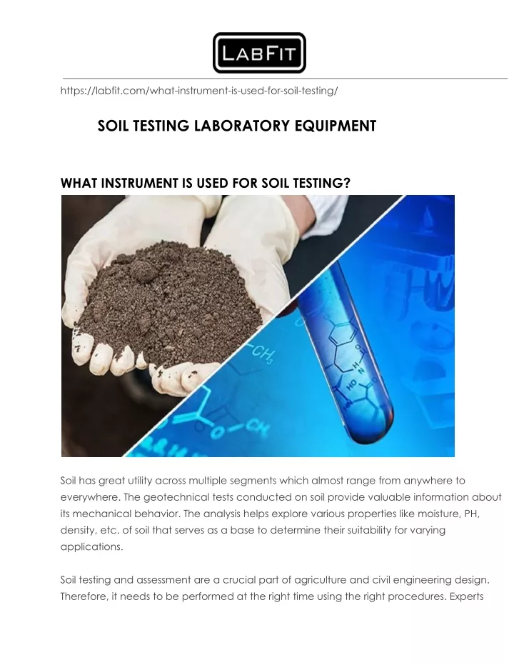 https labfit com what instrument is used for soil