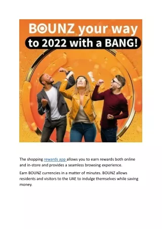 the shopping rewards app allows you to earn