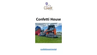 confetti house confettieventrental