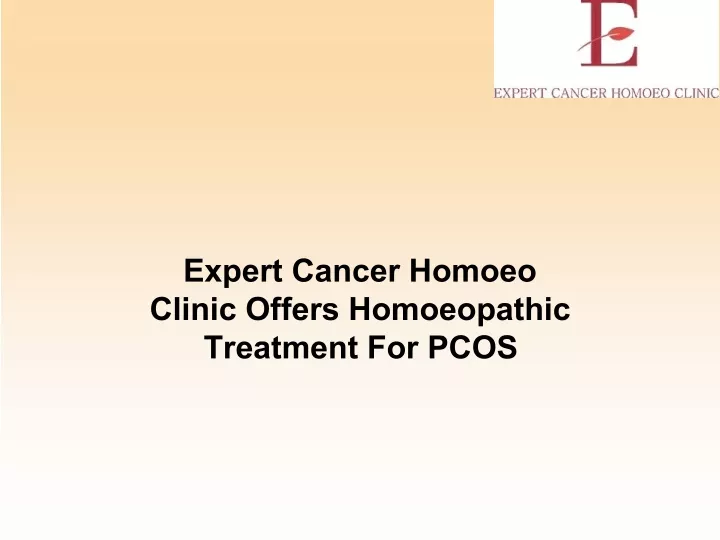 expert cancer homoeo clinic offers homoeopathic