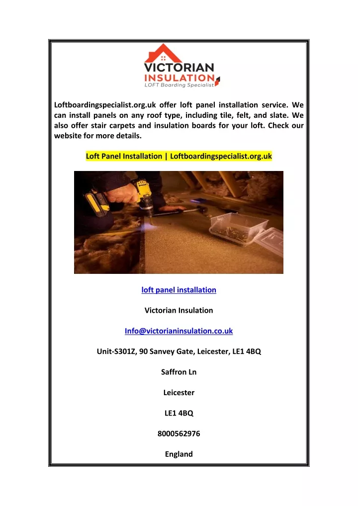 loftboardingspecialist org uk offer loft panel