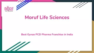 Moruf Lifesciences | Best Gynae PCD Pharma Franchise in India