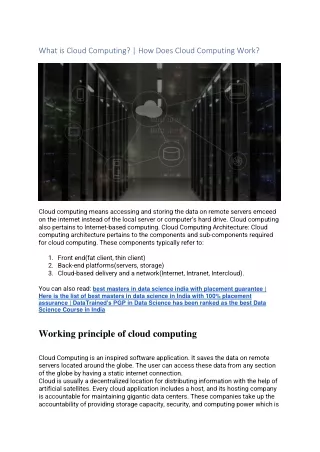 what is cloud computing how does cloud computing