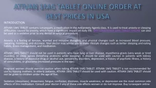 Ativan 1mg tablet online order at Best Prices in USA