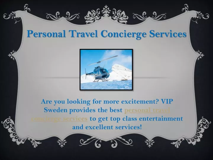 personal travel concierge services