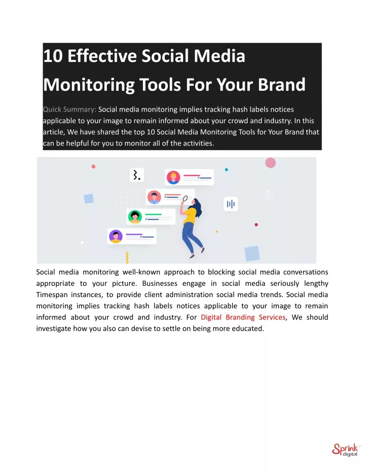 10 effective social media monitoring tools