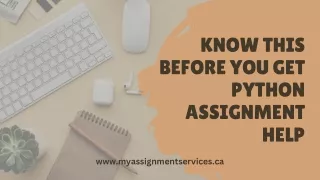 know this before you get python assignment help