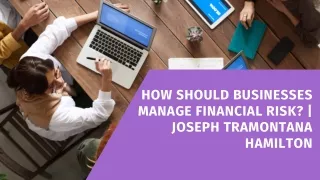 How Should Businesses Manage Financial Risk? | Joseph Tramontana