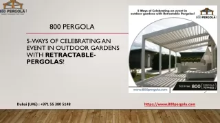 800 pergola