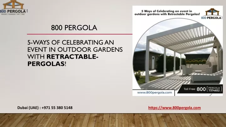 800 pergola