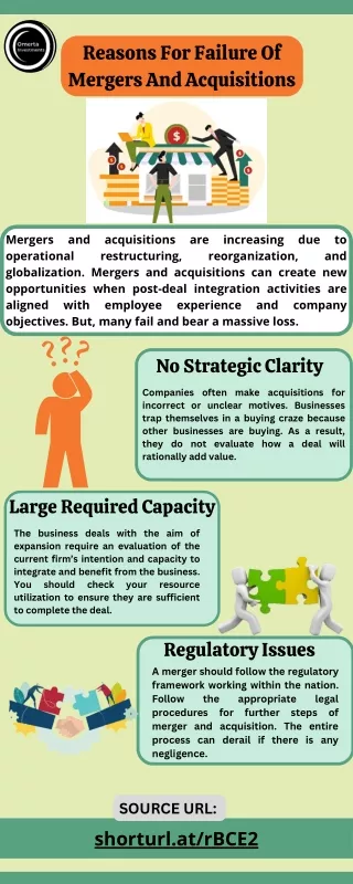 Reasons For Failure Of Mergers And Acquisitions