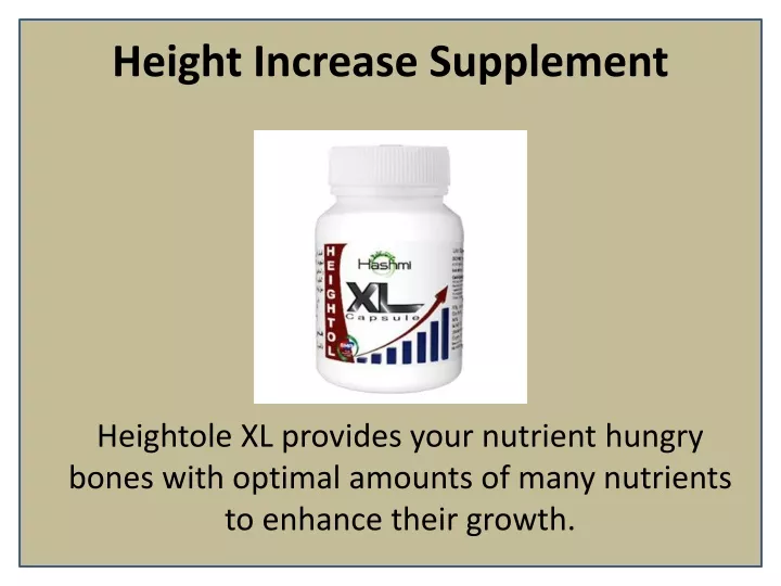 height increase supplement