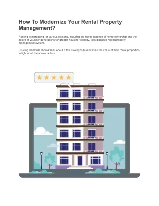 How To Modernize Your Rental Property Management - Penieltech