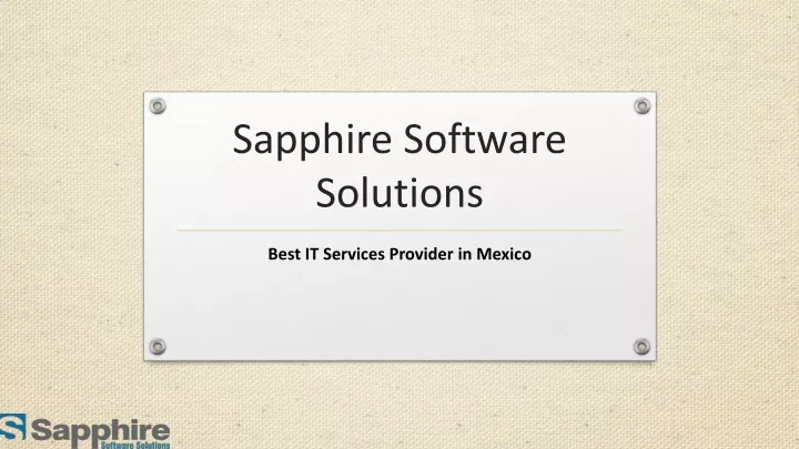 sapphire software solutions