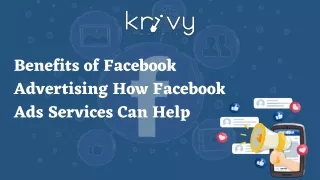 Benefits of Facebook Advertising How Facebook Ads Services Can Help