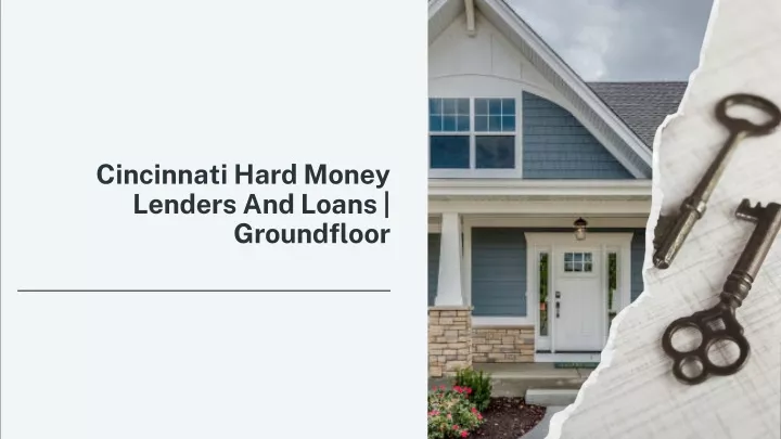 cincinnati hard money lenders and loans