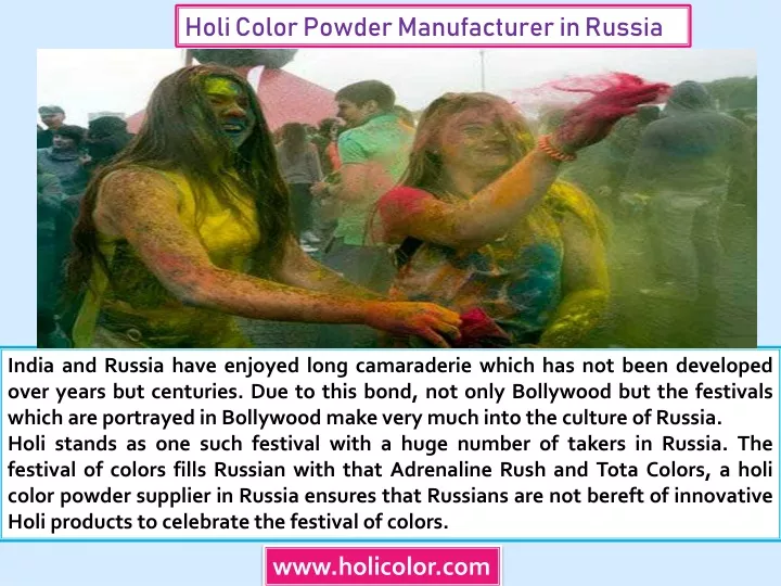 holi color powder manufacturer in russia