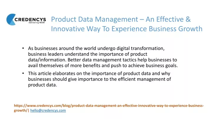 product data management an effective innovative
