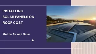 Installing Solar Panels on Roof Cost in Melbourne