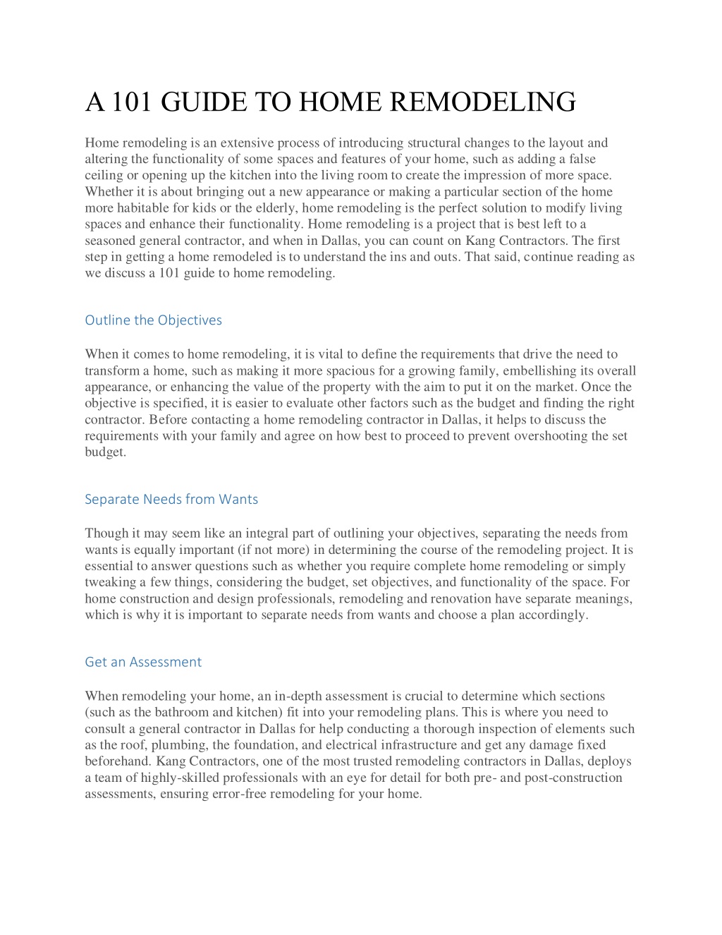 PPT - A 101 GUIDE TO HOME REMODELING PowerPoint Presentation, free ...