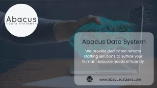 Best Dedicated Outsourcing Services Provider in the USA - Abacus Data System