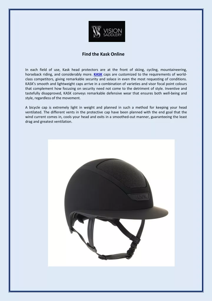 find the kask online