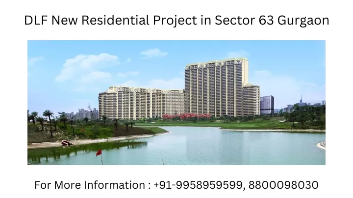dlf new residential project in sector 63 gurgaon