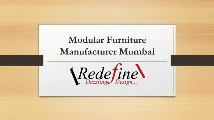 modular furniture manufacturer mumbai