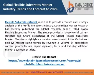 Flexible Substrates Market - Industry Trends and Forecast to 2029