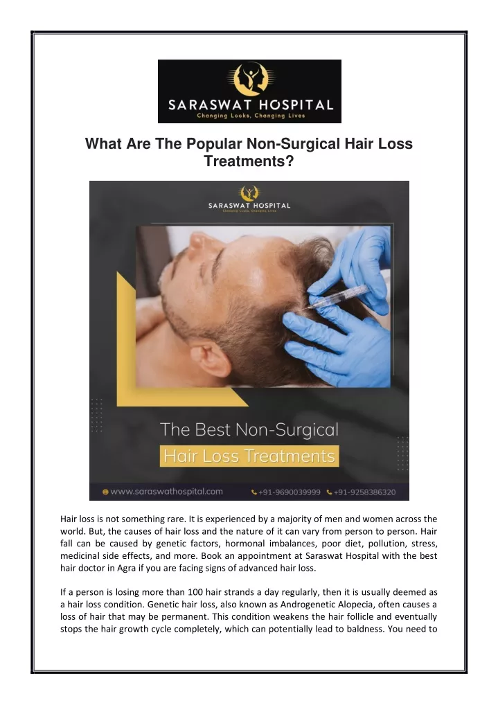 what are the popular non surgical hair loss