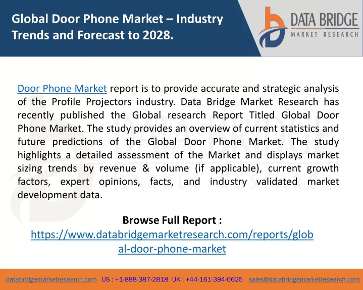 global door phone market industry trends
