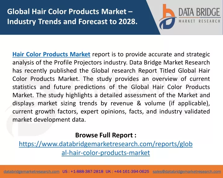 global hair color products market industry trends