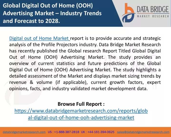 global digital out of home ooh advertising market