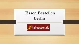 essen bestellen berlin
