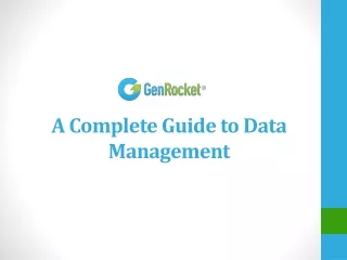 a complete guide to data management