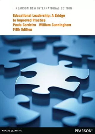ePUB  Educational Leadership Pearson New International Edition