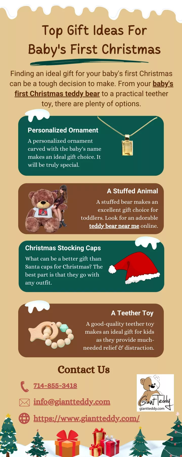 top gift ideas for baby s first christmas