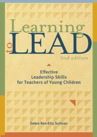 ePUB  Learning to Lead Second Edition Effective Leadership Skills for