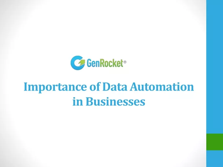 importance of data automation in businesses